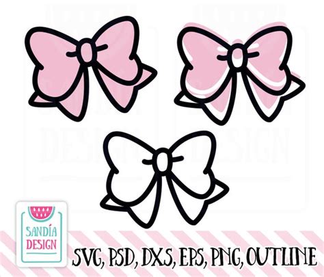 kawaii bow doodle bow cute bow clipart svg png psd etsy