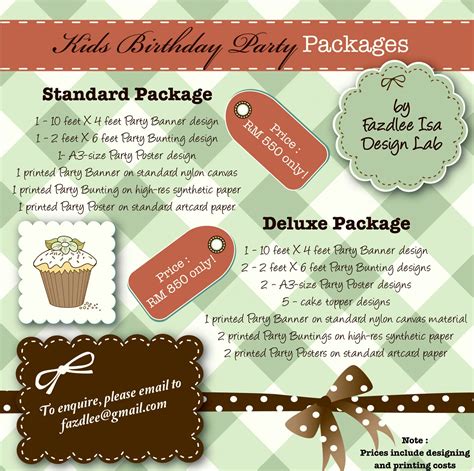 fazdlee isa design lab kids birthday party packages