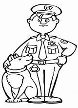 Coloring Pages Law Enforcement Police Getcolorings Hat Policeman Color Printable sketch template