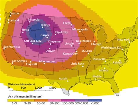Yellowstone Supervolcano Yellowstone Supereruption Would Cover Us In Ash