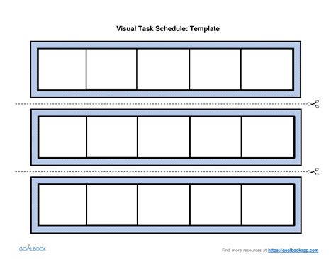 blank visual schedule template printable photo  visual schedule