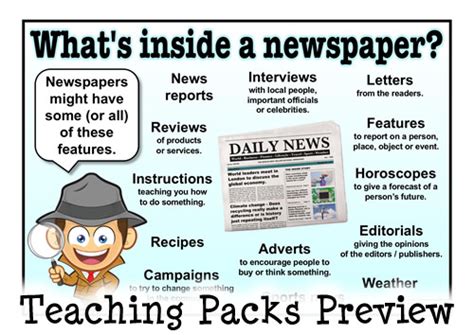 newspaper reports pack