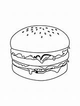 Hamburger Bright sketch template