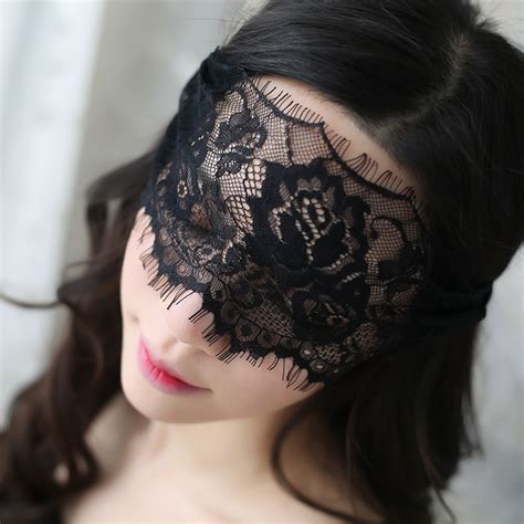 Buy Sex Mask Mask Couple Flirting Blindfold Masquerade Sexy Lace Black
