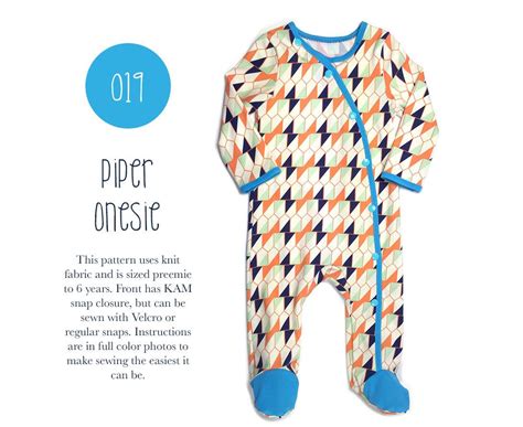 footed bodysuit sewing pattern  sewing pattern baby etsy australia