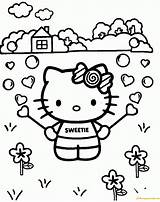 Hello Pages Baby Kitty Coloring Color sketch template