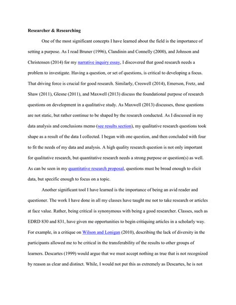qualitative research analysis critique paper  cover letter