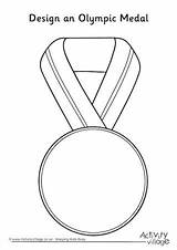 Printable Medals Olympic sketch template