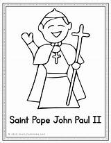 Catholic Reallifeathome Pope sketch template