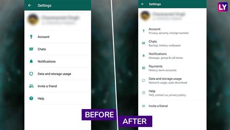 whatsapp settings interface rolled   android beta users check whats  latestly