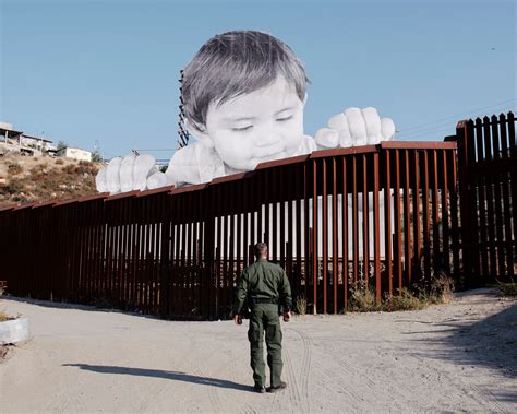 artist jr lifts  mexican child   border wall   yorker