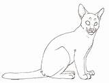 Siamese Cat Lineart Drawing Getdrawings Deviantart sketch template