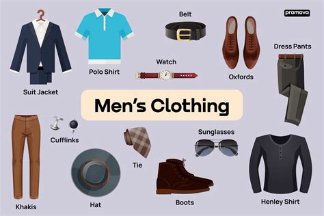 vocabulary  mens clothing  definitions