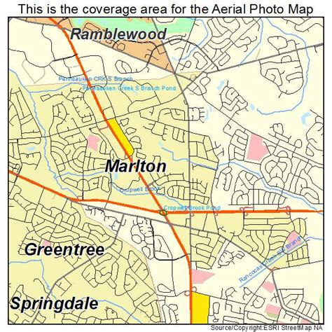 aerial photography map  marlton nj  jersey