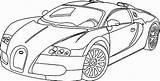 Bugatti Chiron sketch template
