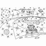 Coloring Space Pages Galaxy Outer Surfnetkids Ship sketch template