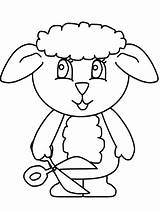 Coloring Pages Animals Lamb Sheep Printable Kids Colouring Printables Pokemon Sheets Gif Books Comments Advertisement Coloringhome sketch template