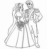 Sirenetta Sposi Principe Sposa Disney Stampare Vestiti Finalmente Ed sketch template