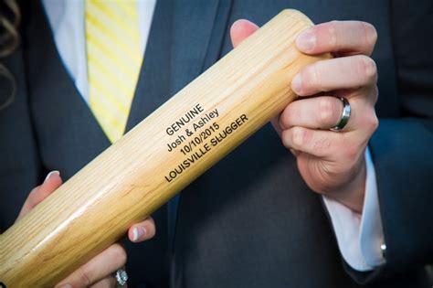 Personalized Baseball Bat Baseball Wedding Ideas