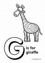 Letter Coloring Alphabet Pages Printable Preschool Words Kids Activities Worksheets Giraffe Sheets Letters Drawing 4kids Book Start Printables Template Related sketch template