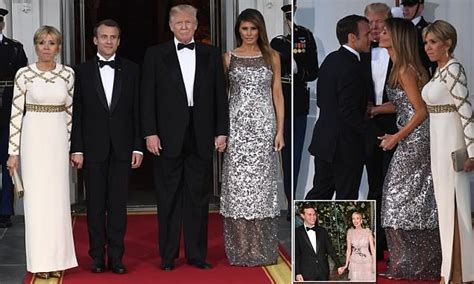Trump State Dinner President And Melania Host Macron At