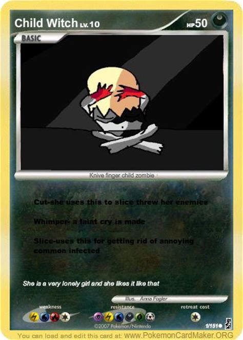 child zombie pokemon card  mythicalgirl  deviantart