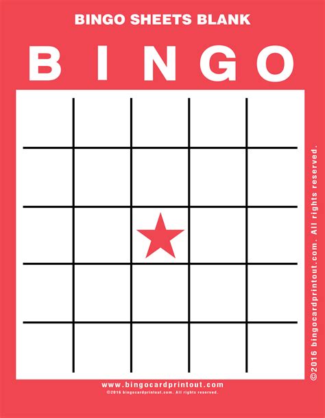 bingo sheets blank bingocardprintoutcom
