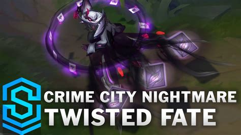 crime city nightmare twisted fate skin spotlight pre release league  legends game