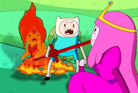 Image Finn Protect To Flame Princess Png Adventure Time Wiki