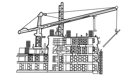 construction building  crane stock motion graphics sbv  storyblocks