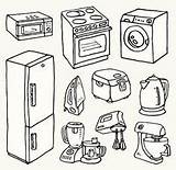 Appliances Microwave Dibujos Tecnologicos Animados Stove Teapot Aparatos Avances Tecnológicos Objetos Pic sketch template