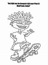 Rocket Power Coloring Pages Coloringpages1001 Para sketch template