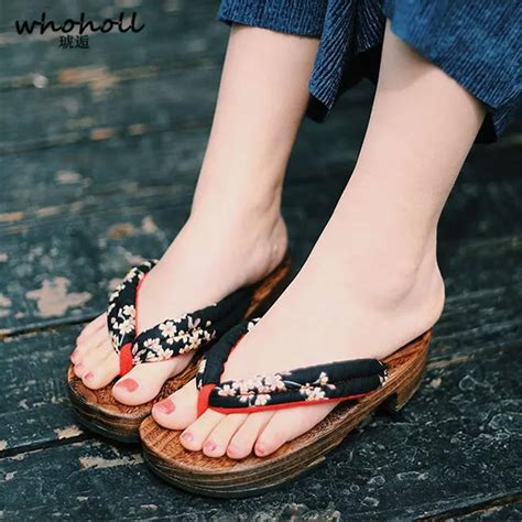 whoholl geta summer sandals women anime cosplay comiket coser japanese