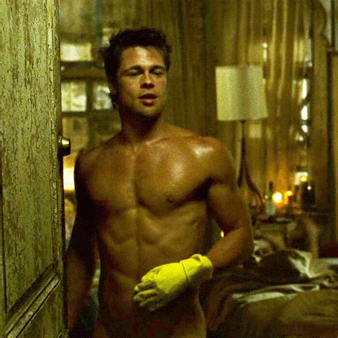 Hot Guys In Gloves Brad Pitt In Fight Club