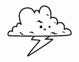 Tormenta Tempestade Tempesta Pintar Tormentas Proyectos Meteorologia Natureza Acolore sketch template