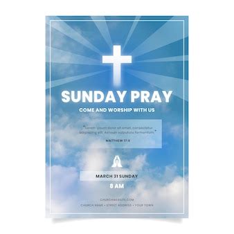 kleurovergang kerk folder sjabloon met foto gratis vector