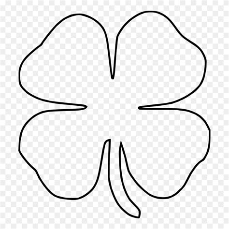 leaf clover coloring page   leaf clovers coloring page
