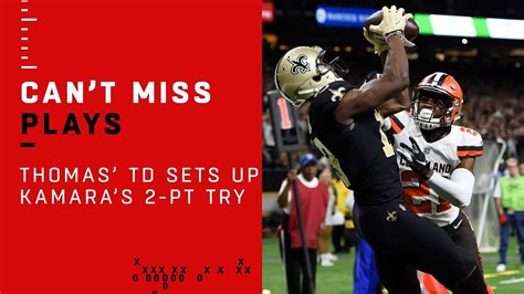 michael thomas td catch sets  alvin kamaras  pt conversion youtube