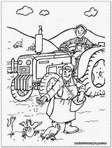Farm Coloring Pages Farmer Animal Colouring Kids Wife Boer Boerin Titan Posted Coloringpage Ca sketch template