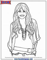 Hannah Montana Pages Coloring Merken Malvorlagen Movie sketch template
