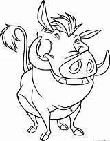 Warthog Pages Pumbaa sketch template