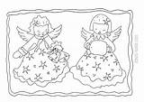 Angel Christmas Coloring Pages Color Angels Guide Cherub sketch template