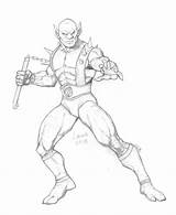 Thundercats Panthro Cosmocats sketch template