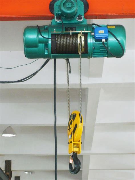 ton electric wire rope hoist  motorized trolley large toque stable operation