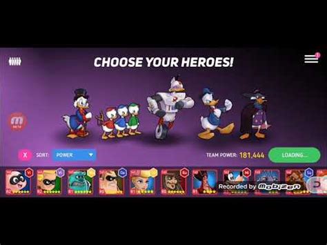 disney heroes gameplay unlocking donald duck    full team