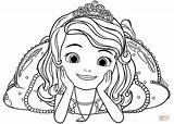 Coloring Sofia Princess Pages Printable Drawing sketch template