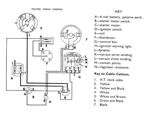 tractor  volt wiring diagram