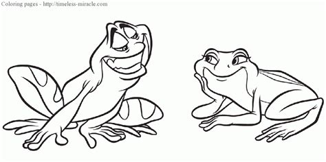 princess   frog coloring pages timeless miraclecom