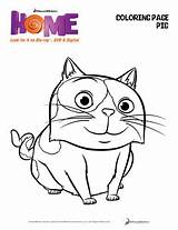Coloring Movie Pig Pages Dreamworks Color Printable Alone Sheets Oh Tip Animation Kids Colouring Must Pet Way Moving Theflyingcouponer Characters sketch template