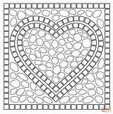 Mosaic Coloring Pages Printable Heart Patterns Roman Kids Printables Para Pattern Mosaics Mosaico Books Mosaicos Colouring Beginner Paper Sheets Print sketch template